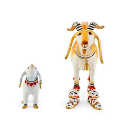 Patience Brewster Nativity Nathan & Noel Goat Figures