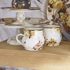 White Flower Market Mug