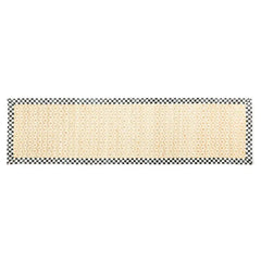 Courtly Check Natural Honeycomb 2'6" x 9' Jute Rug