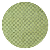 Moss Checkerboard 6' Round Rug