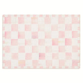 Rosy Checkered 2' x 3' Washable Rug
