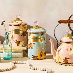 Wild Rose Slate Large Canister