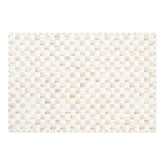 Mocha Checkered 5' x 7'6" Washable Rug