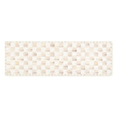 Mocha Checkered 2'6" x 8' Washable Runner