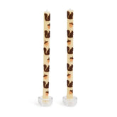 Squirrels & Acorns Dinner Candles, Set of 2