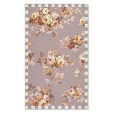 Taupe Wild Rose 3' x 5' Washable Rug