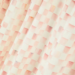 Rosy Check 84" Curtain Panel