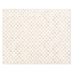 Mocha Checkered 8' x 10' Washable Rug