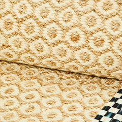 Courtly Check Natural Honeycomb 6' x 9' Jute Rug