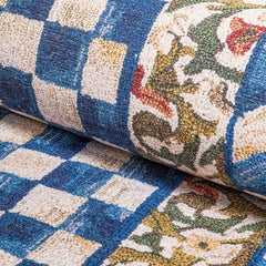 Truly Royal Check 6' Octagon Washable Rug