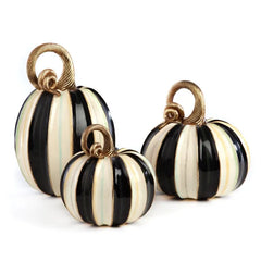 Elegant Stripe Small Pumpkin