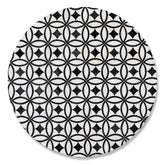 White Kyoto Hair on Hide 6' Round Rug