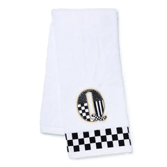 Monogram "Q" Check Hand Towel