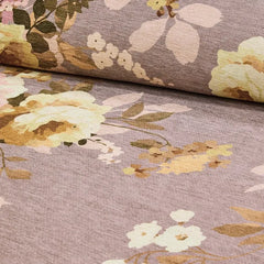 Taupe Wild Rose 8' x 10' Washable Rug