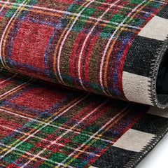 Royal Stewart Tartan Red 8' x 10' Washable Rug