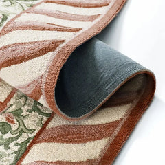Mocha Check 6' Octagon Rug