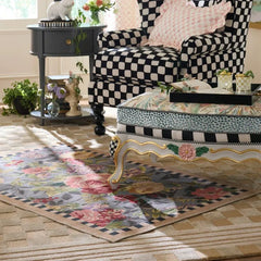 Tudor Rose 3' x 5' Washable Rug