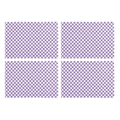 Violet Check Placemat, Set of 4
