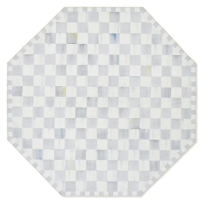 Sterling Checkered 6' Octagon Washable Rug