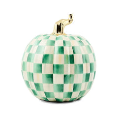 Emerald Check Large Pumpkin