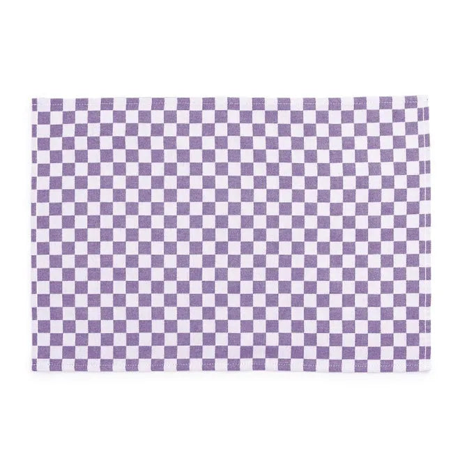 Violet Check Placemat, Set of 4