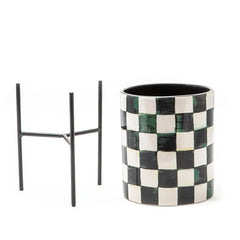 Courtly Check Tabletop Planter