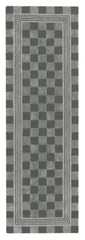 Sage Green Tonal Check 2'6" x 8' Rug