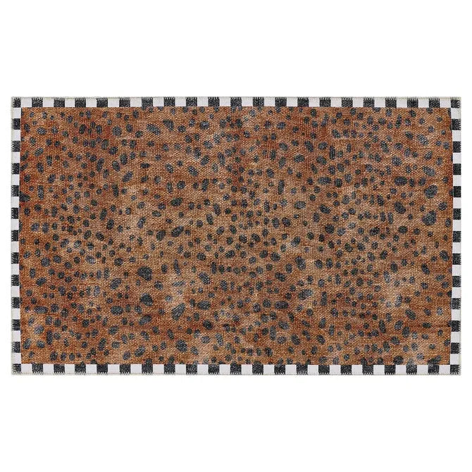Cheetah 3' x 5' Washable Rug
