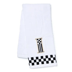 Monogram "I" Check Hand Towel