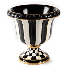 Mocha Stripe Tabletop Urn