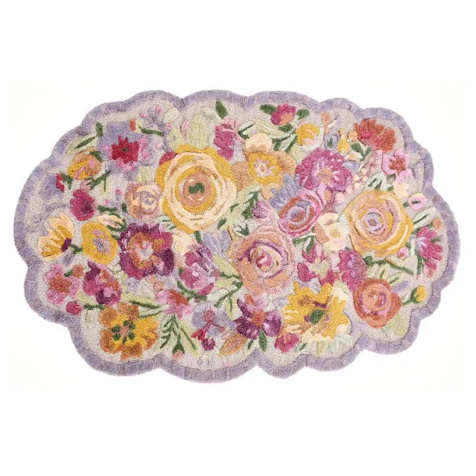 Scalloped Flower Meadow 3' x 5' Rug
