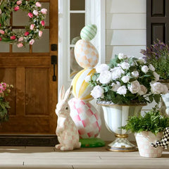 Frolic Spring Stacked Egg Trophy Topiary