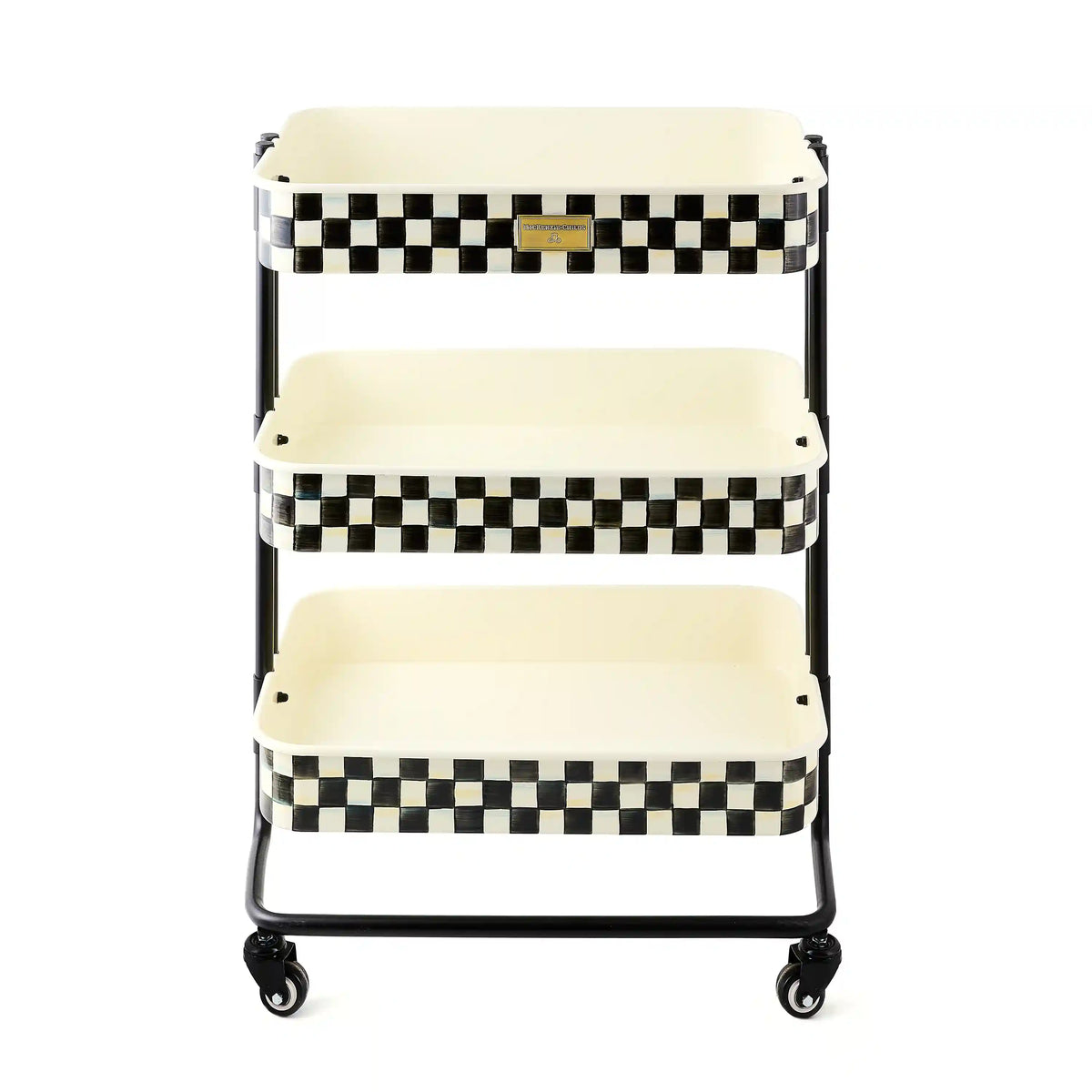 Sterling Check 2-Tier Kitchen Cart