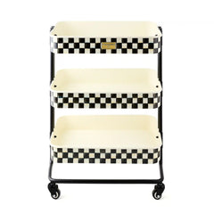 Sterling Check 2-Tier Kitchen Cart