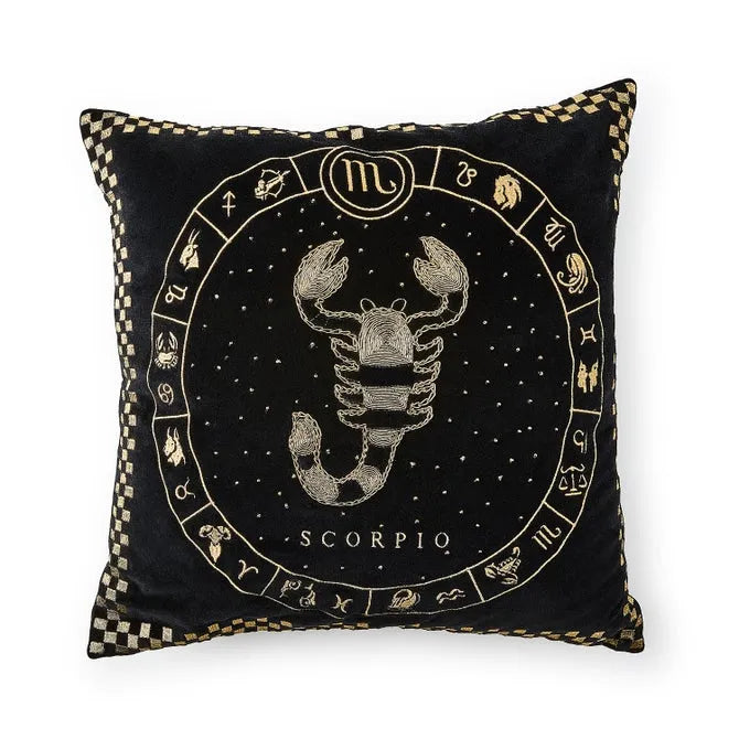 Scorpio Zodiac Throw Pillow