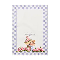 Rabbit with Bonnet Printed Dish Towel