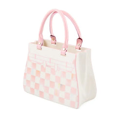 Rosy Check Doodles Handbag Vase