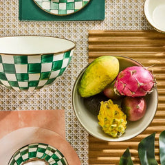 Emerald Check Large Everyday Bowl