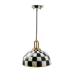Courtly Check 12" Dome Pendant Lamp