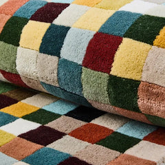 Multicolor Checkerboard 5' x 8' Rug