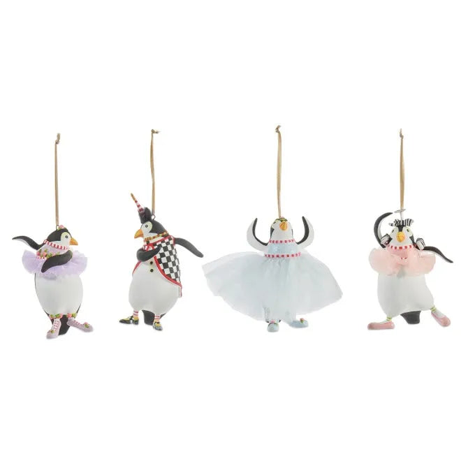 Patience Brewster Penguins En Pointe Mini Ornaments, Set of 4