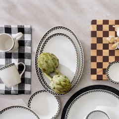 Courtly Check Everyday Oval Platters, Set of 2
