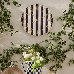 Courtly Stripe Wall Clock