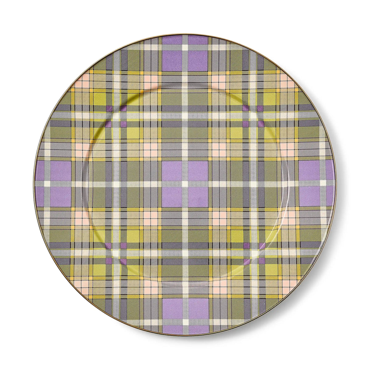 Tartan Latte Serving Platter