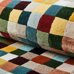 Multicolor Checkerboard 3' x 5' Rug