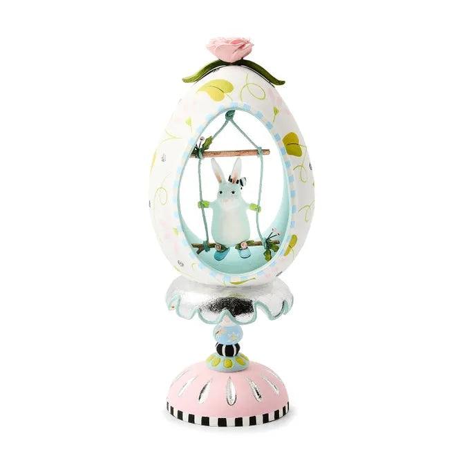 Patience Brewster Rabbit Pedestal Egg